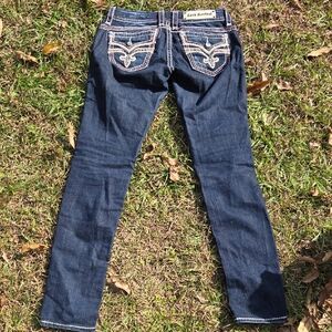 Rock Revival Luz Dark Skinny Jeans Size 28